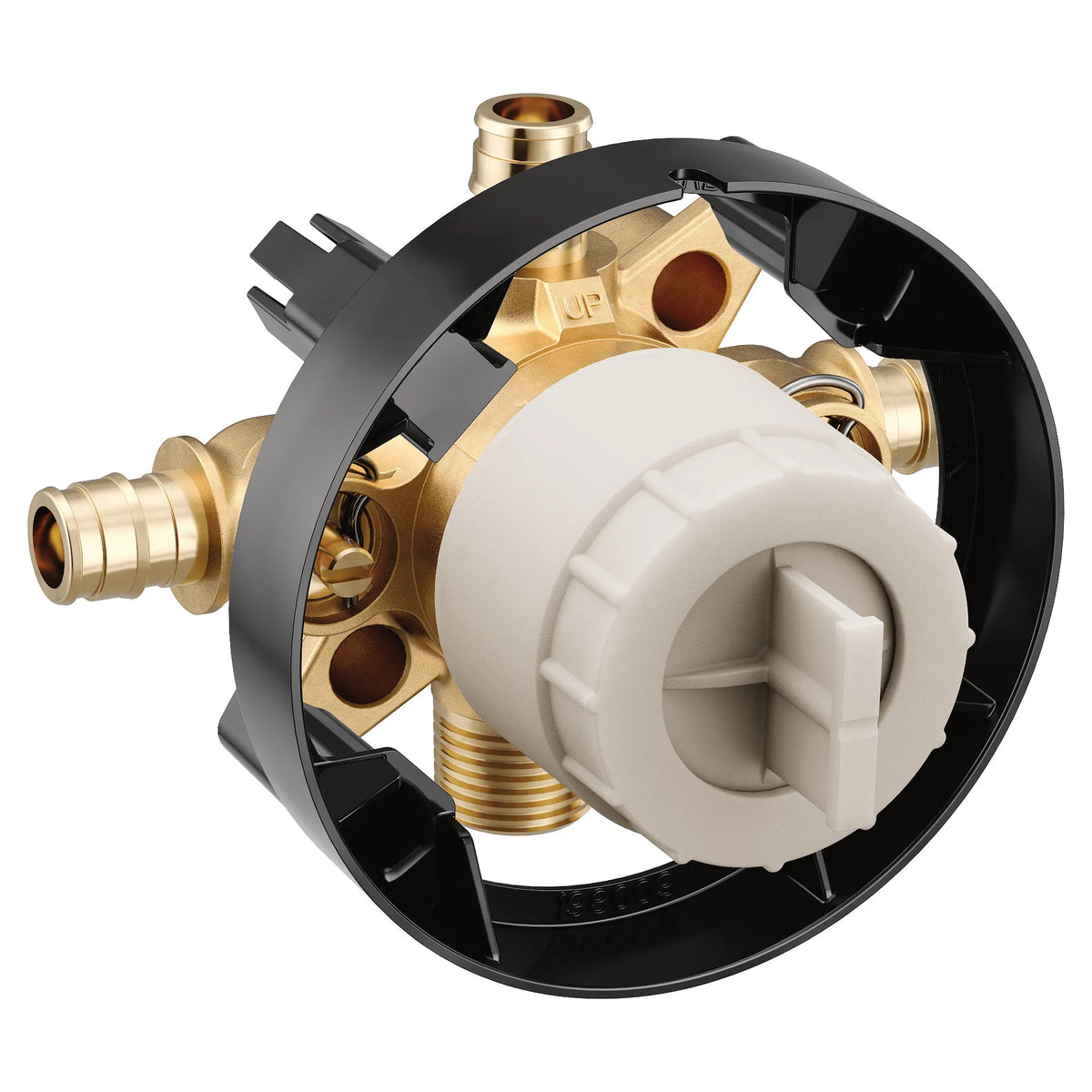 Moen M-CORE 4 Port 1/2" Cold Exp Pex with CC/IPS Tub Connection Includes Stops U140CXS in Chrome (U140CXS) - view 2