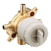 Moen M-CORE 4 Port 1/2" Crimp Ring Pex with CC/IPS Tub Connection U140X in Chrome (U140X)