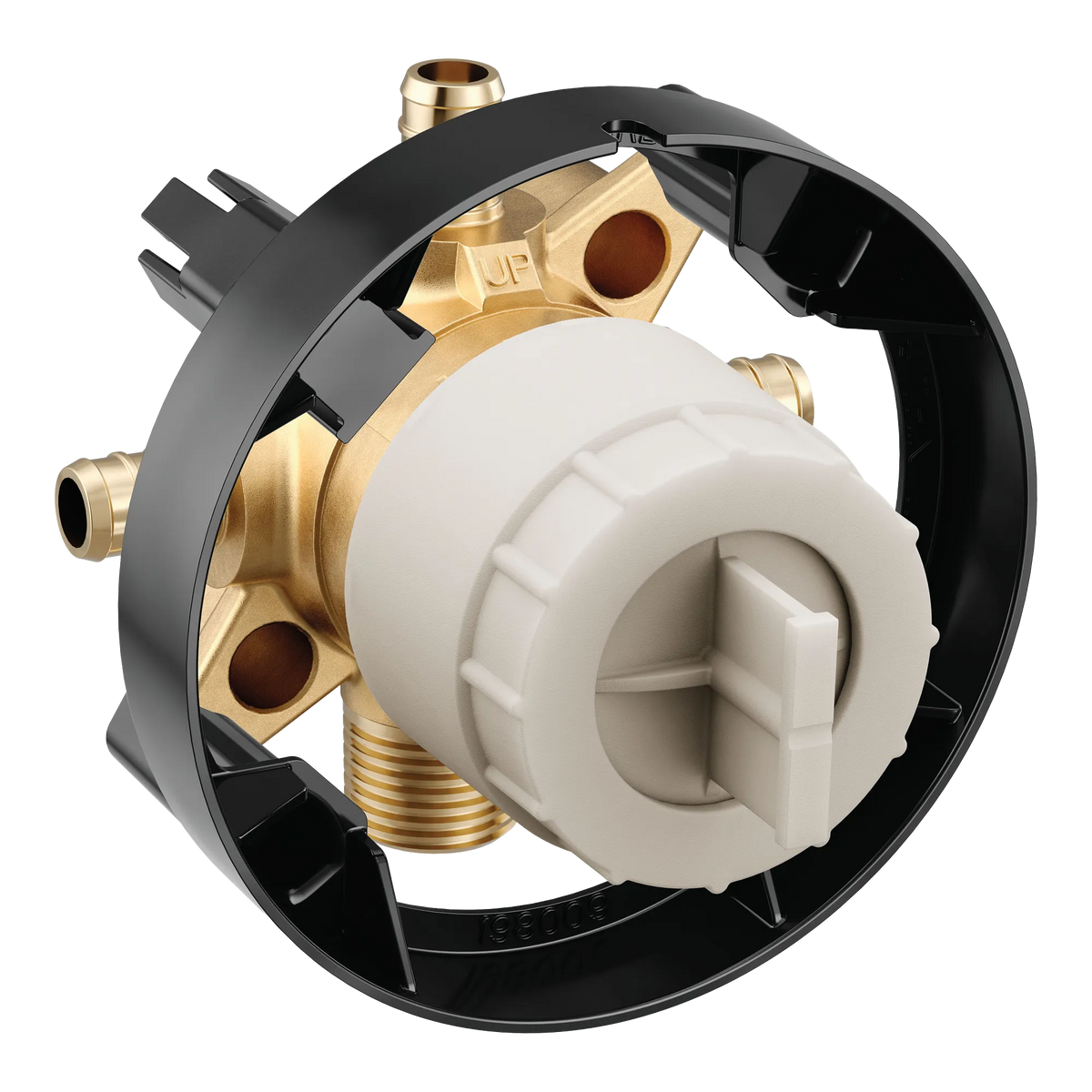 Moen M-CORE 4 Port 1/2" Crimp Ring Pex with CC/IPS Tub Connection U140X in Chrome (U140X) - view 2