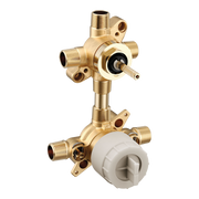Moen M-CORE Transfer 1/2" CC/IPS Connection Includes Pressure Balancing Stops Volume Control U232CIS in Chrome (U232CIS)