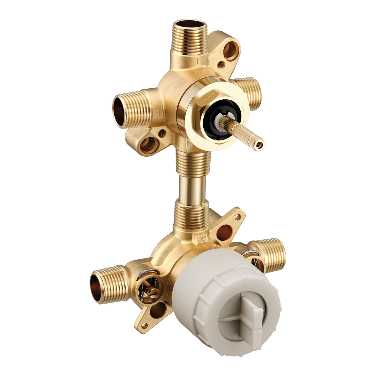 Moen M-CORE Transfer 1/2" CC/IPS Connection Includes Pressure Balancing Stops Volume Control U232CIS in Chrome (U232CIS)