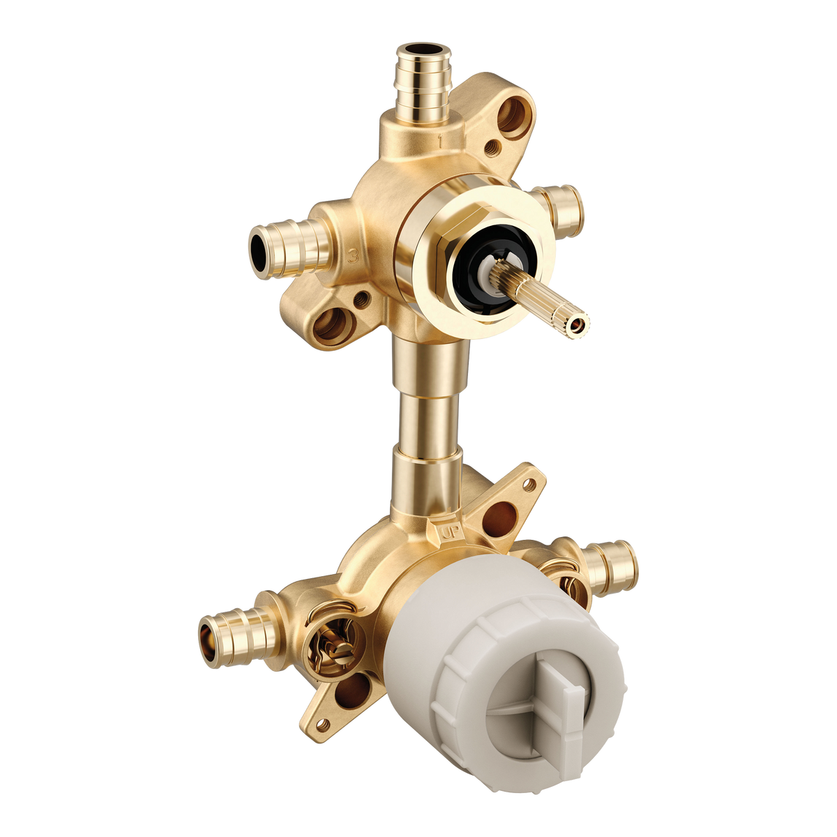 Moen M-CORE Transfer 1/2" Cold Expansion Pex Connection Includes Pressure Balancing Stops Volume Control U232CXS in Chrome (U232CXS)
