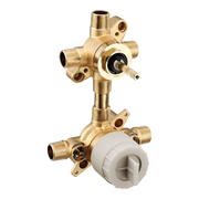 Moen M-CORE Transfer 1/2" CC/IPS Connection Includes Pressure Balancing Stops Volume Control U362CIS in Chrome (U362CIS)