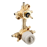 Moen M-CORE Transfer 1/2" Crimp Ring Pex Connection Includes Pressure Balancing Stops Volume Control U362XS in Chrome (U362XS)