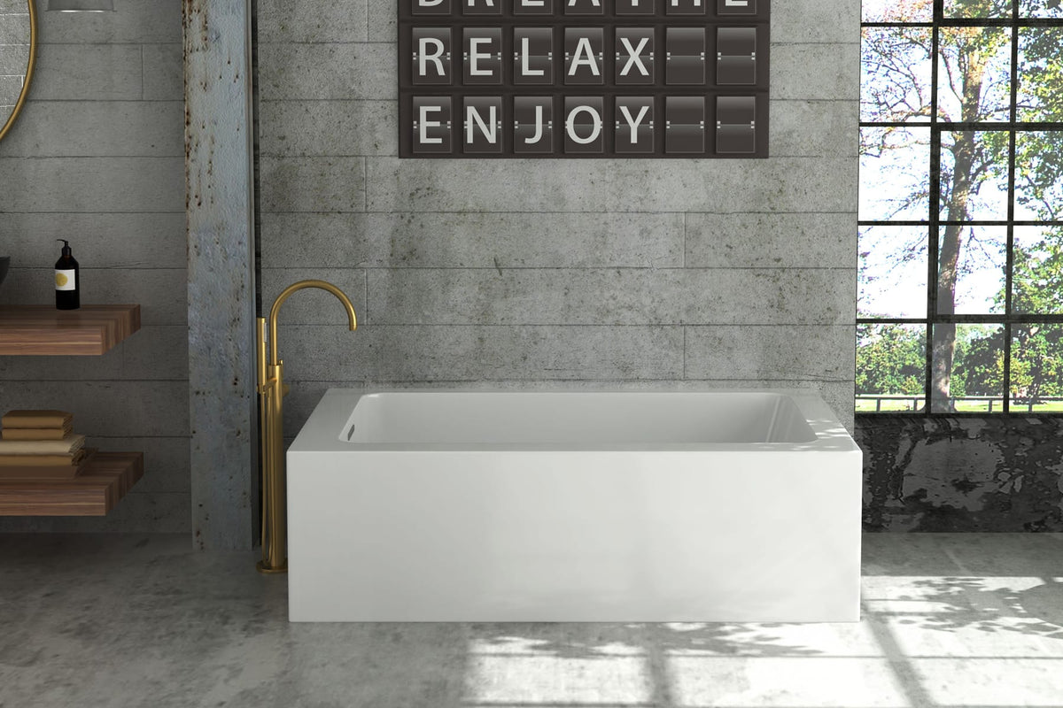 Oceania Urbania 6031 Bathtub 60" x 31" x 17.5" - Alcove, Corner or Back-to-Wall