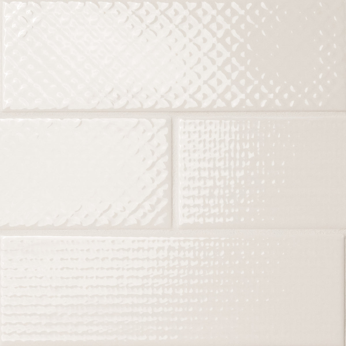 MSI Urbano Crema 3D Mix 4 x 12 Glossy Ceramic tile (NURBCREMIX4X12) – MSI product image