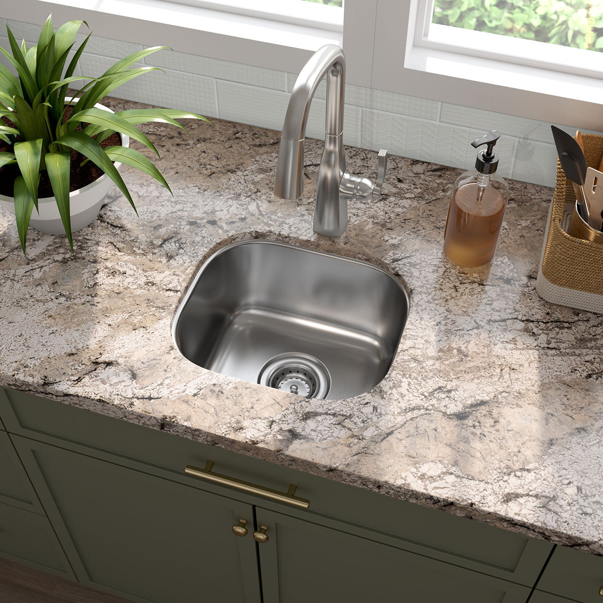 MSI Urbano Dusk 3D Mix 4 x 12 Glossy Ceramic tile (NURBDUSMIX4X12) – MSI room scene (kitchen)