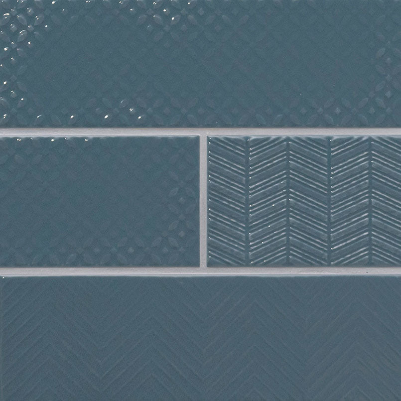MSI Urbano Navy 4 x 12 Glossy Ceramic tile (NURBNAVMIX4X12) – MSI product image