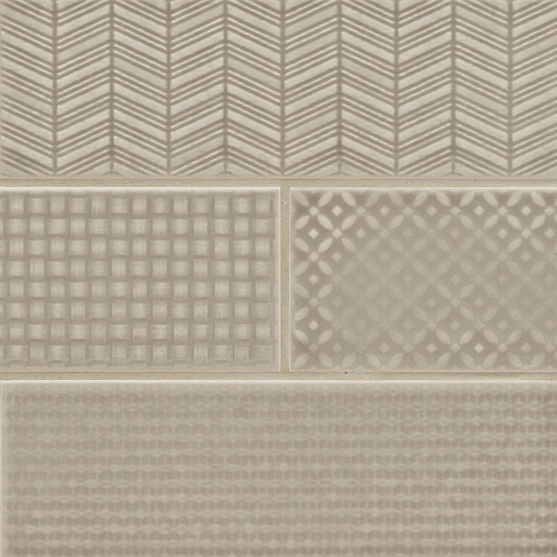 MSI Urbano Warm Concrete 3D Mix 4 x 12 Glossy Ceramic tile (NURBWARCONMIX4X12) – MSI product image