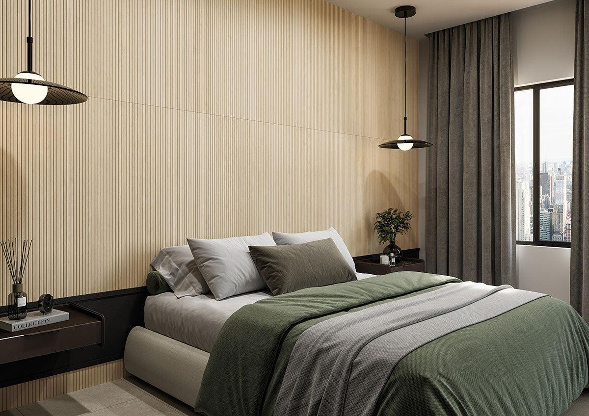 MSI Urbanslat Blonde 16 x 48 Matte Ceramic tile (NURBSLABLO1648) – MSI room scene