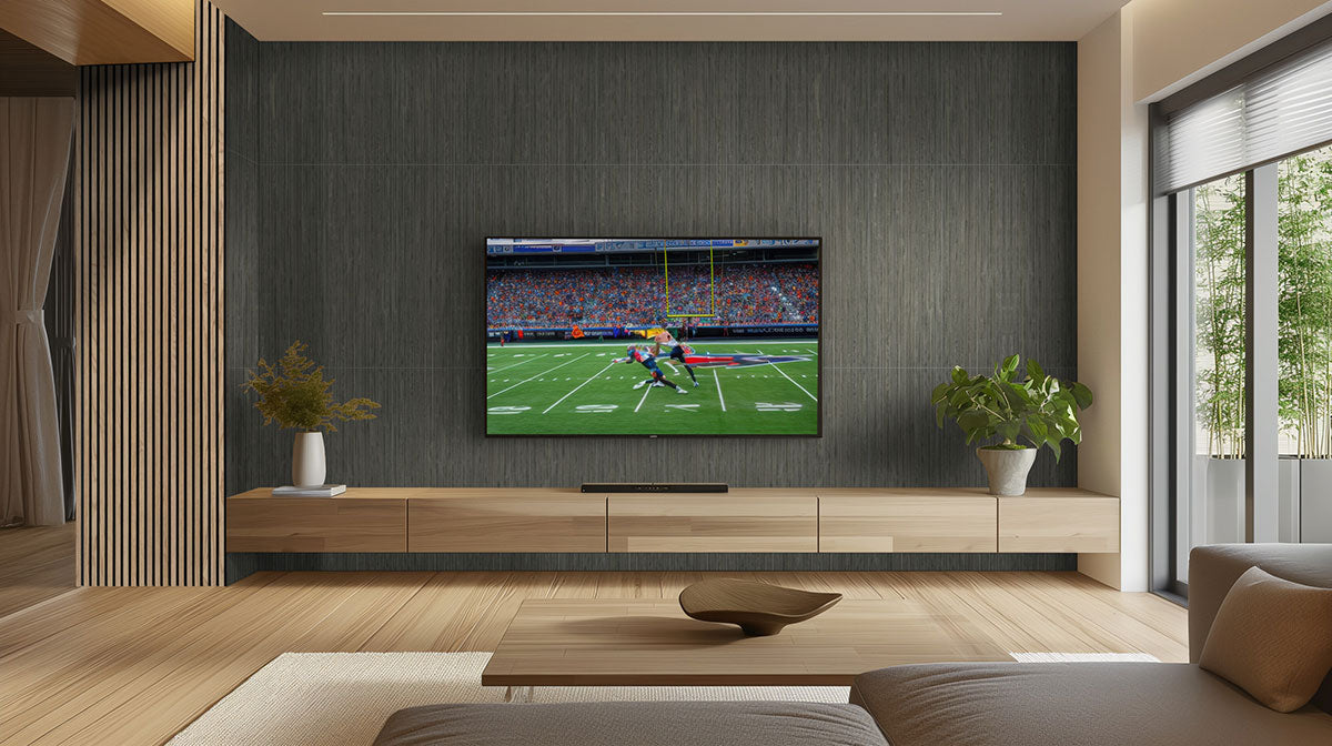 MSI Urbanslat Carbon 16 x 48 Matte Ceramic tile (NURBSLACAR1648) – MSI room scene (living room)