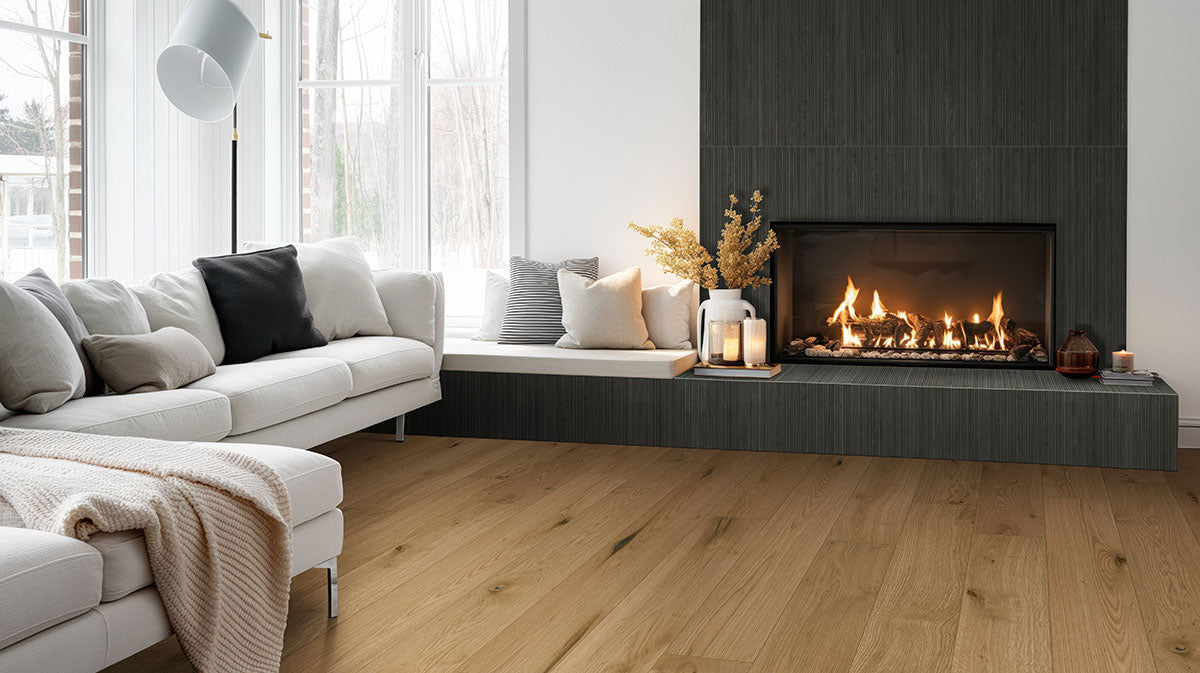 MSI Urbanslat Carbon 16 x 48 Matte Ceramic tile (NURBSLACAR1648) – MSI room scene (living room)