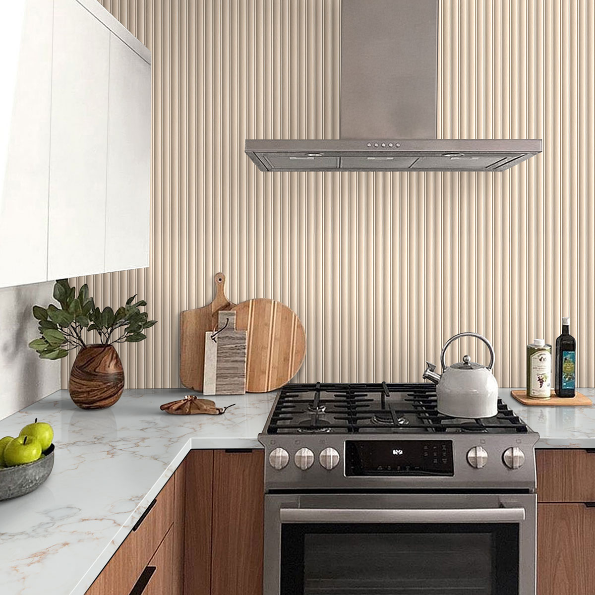 MSI Urbanslat Flute Maple 16 x 48 Matte Ceramic tile (NURBSLAMAP1648) – MSI room scene (kitchen)
