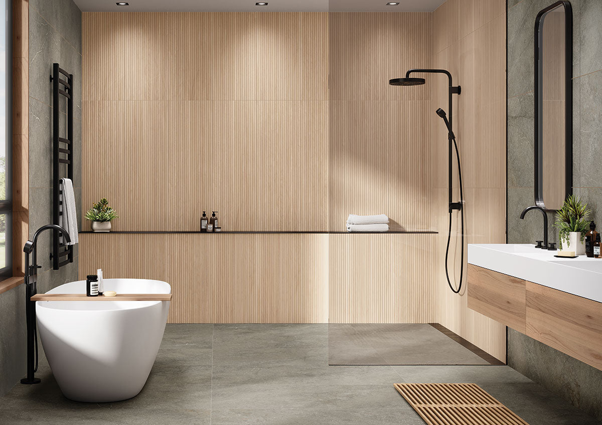 MSI Urbanslat Natural 16 x 48 Matte Ceramic tile (NURBSLANAT1648) – MSI room scene