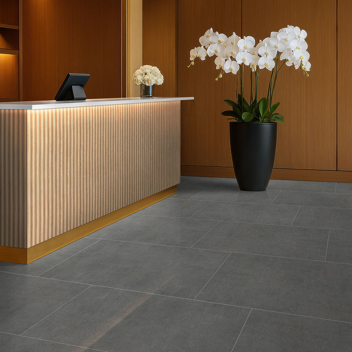 MSI Urbanslat Flute Timber 16 x 48 Matte Ceramic tile (NURBSLATIM1648) – MSI room scene