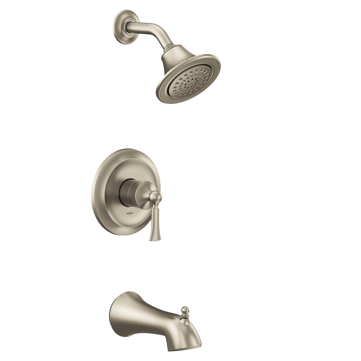 Moen Wynford M-CORE 2-Series Tub/Shower UT24503EP in Brushed Nickel (UT24503EPBN)