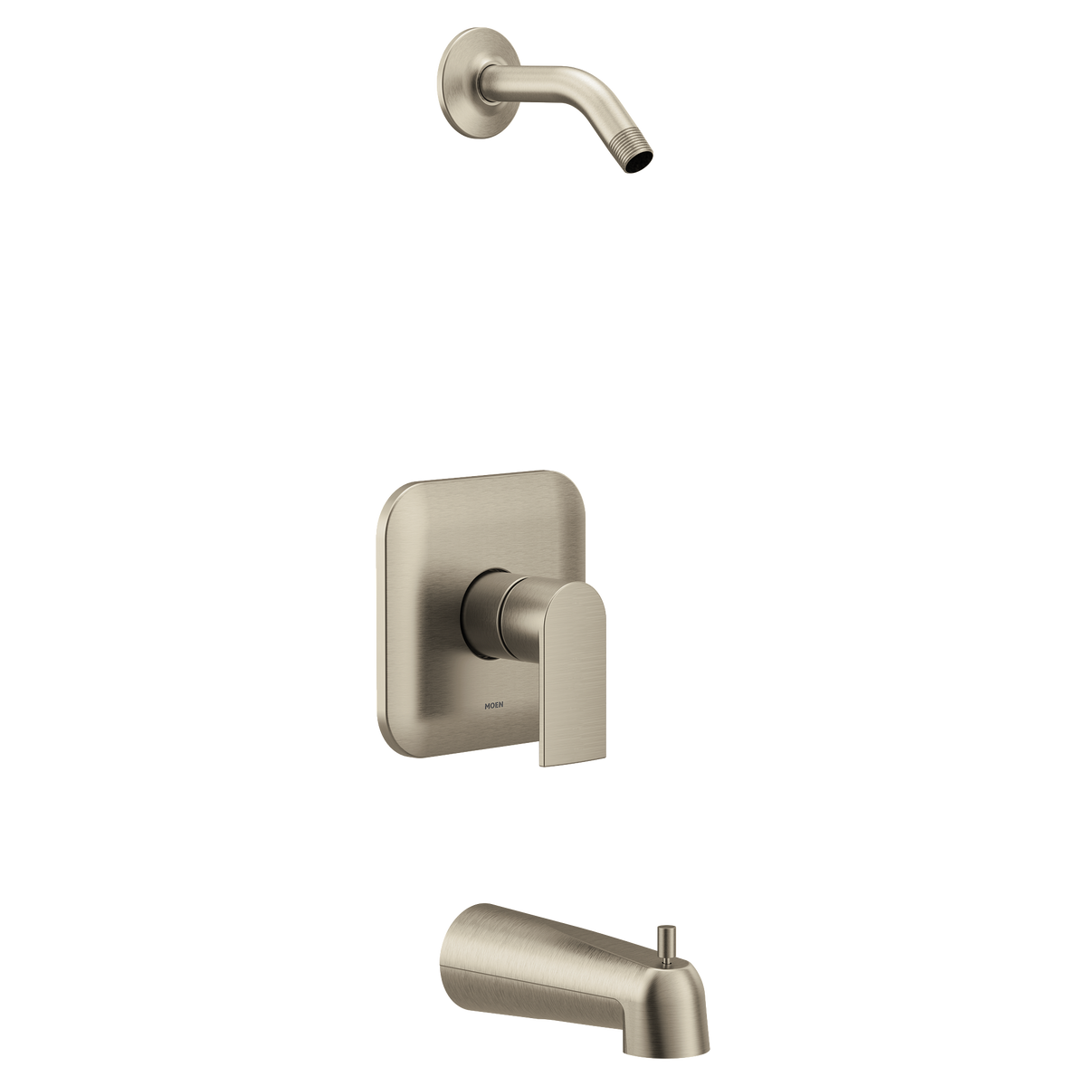 Moen Genta LX M-CORE 2 Series Tub/Shower - No Head UT2473NH in Brushed Nickel (UT2473NHBN)