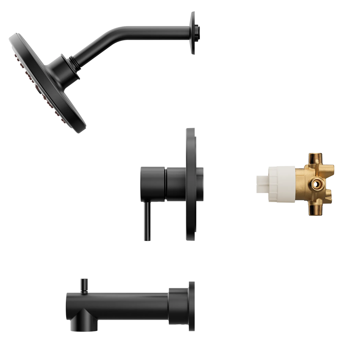 Moen Align M-CORE 3-Series Tub/Shower UT3293 in Matte Black (UT3293BL) - view 2