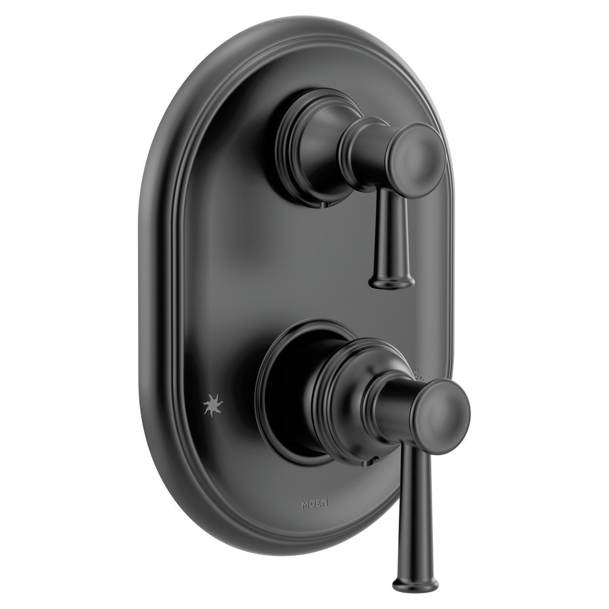 Moen Belfield M-CORE 3-Series with Integrated Transfer Valve Trim UT3322 in Matte Black (UT3322BL)