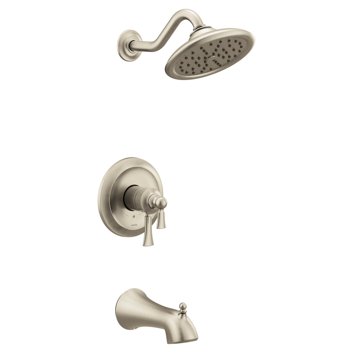 Moen Wynford M-CORE 4-Series Tub/Shower UT45503EP in Brushed Nickel (UT45503EPBN)