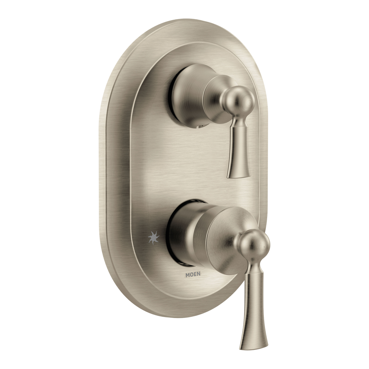 Moen Wynford M-CORE 3-Series with Integrated Transfer Valve Trim UT5500 in Brushed Nickel (UT5500BN)