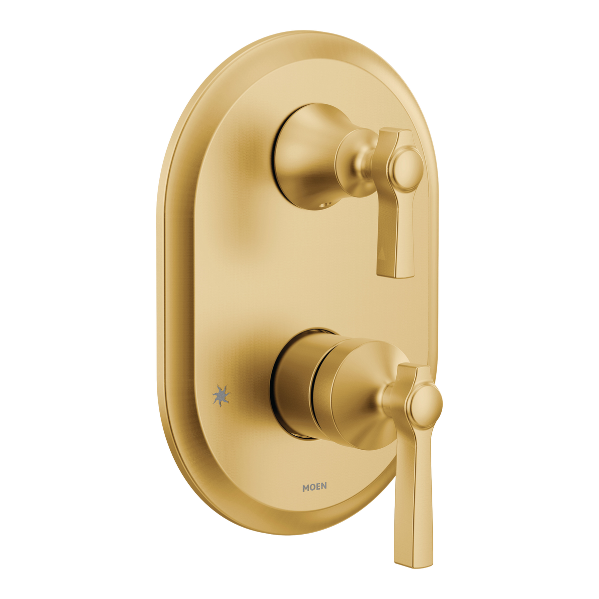 Moen Flara M-CORE 3-Series with Integrated Transfer Valve Trim UTS2411 in Brushed Gold (UTS2411BG)