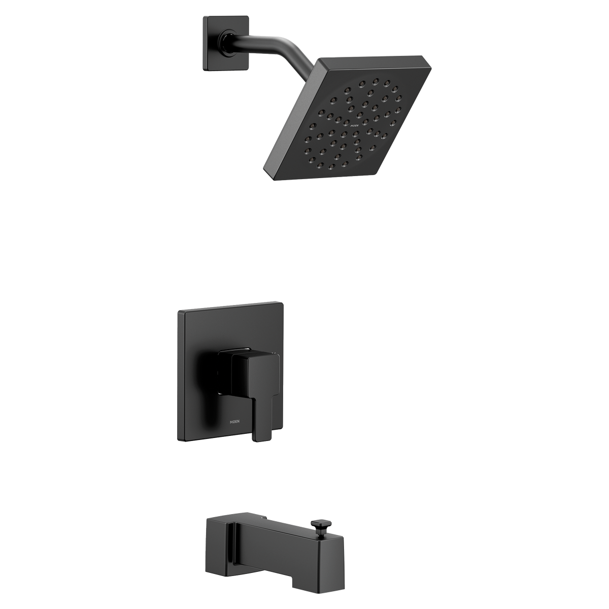 Moen 90 Degree M-CORE 2-Series Tub/Shower UTS2713EP in Matte Black (UTS2713EPBL)