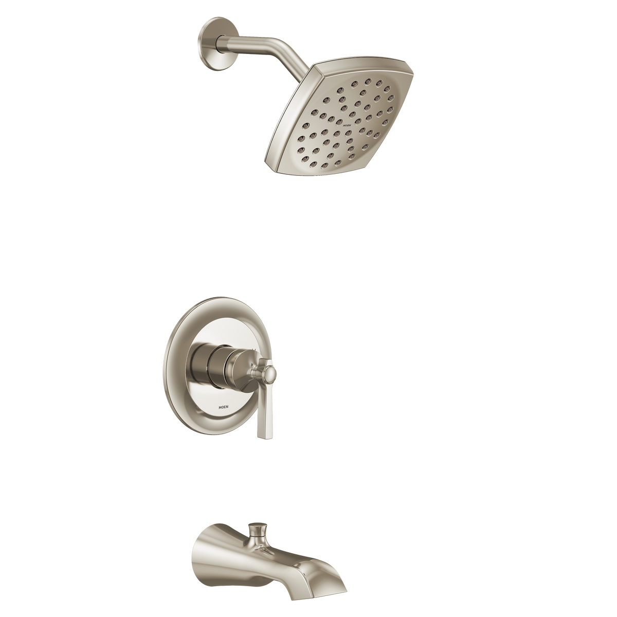 Moen Flara M-CORE 2-Series Eco-Performance Tub/Shower UTS2913EP in Polished Nickel (UTS2913EPNL)