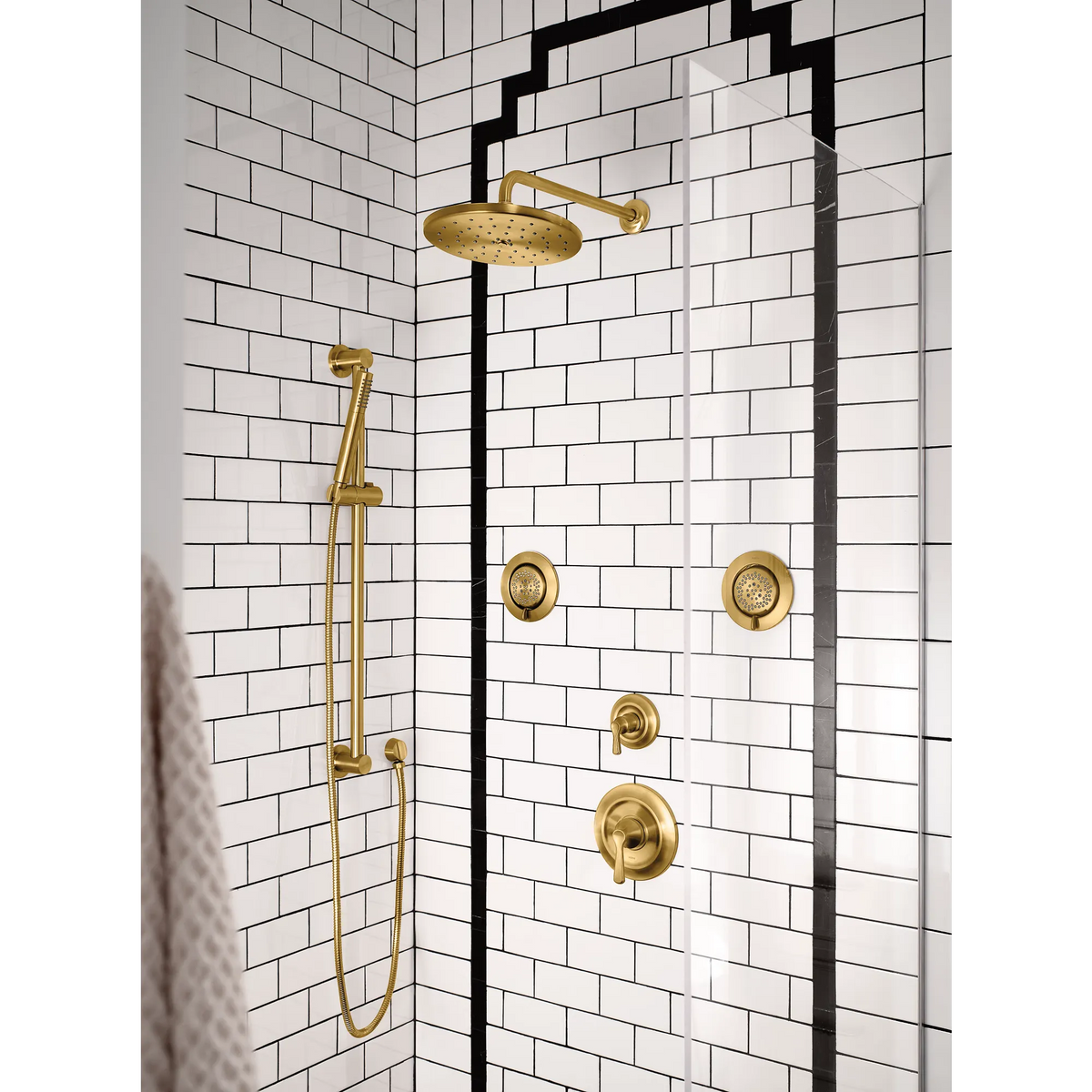 Moen Shower Arm Flange AT2199 in Brushed Gold (AT2199BG) - view 3