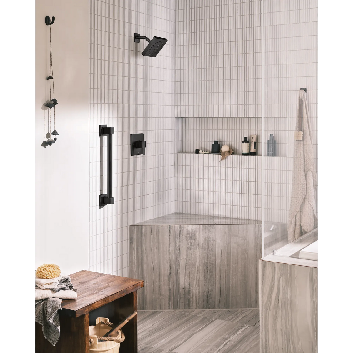 Moen 90 Degree M-CORE 3-Series Tub/Shower UTS3713EP in Matte Black (UTS3713EPBL) - view 2