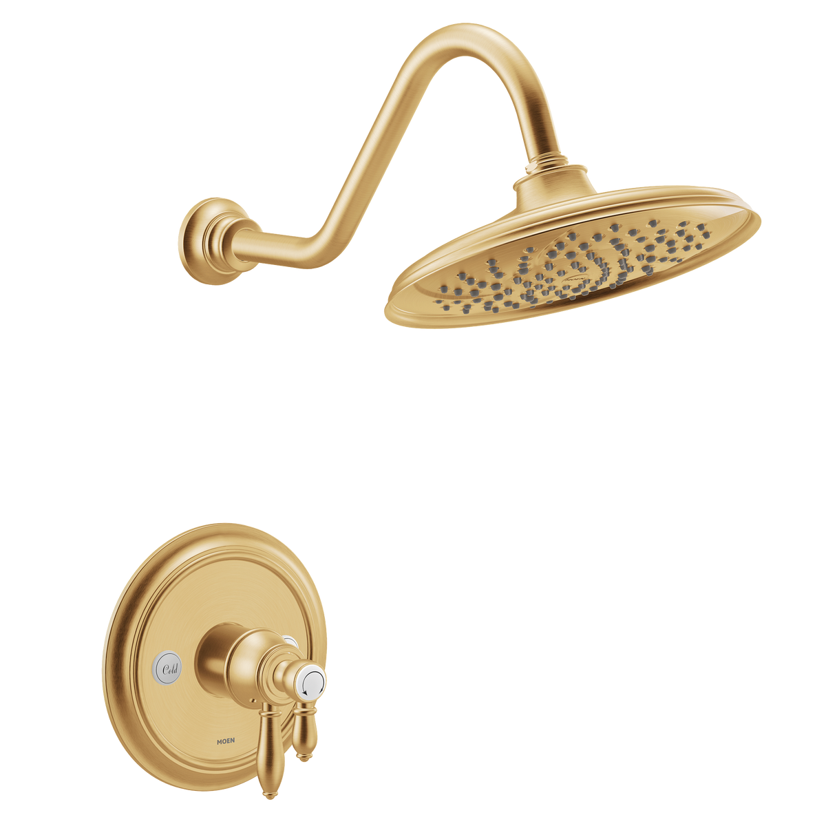 Moen Weymouth M-CORE 4-Series Shower Only UTS43102EP in Brushed Gold (UTS43102EPBG)