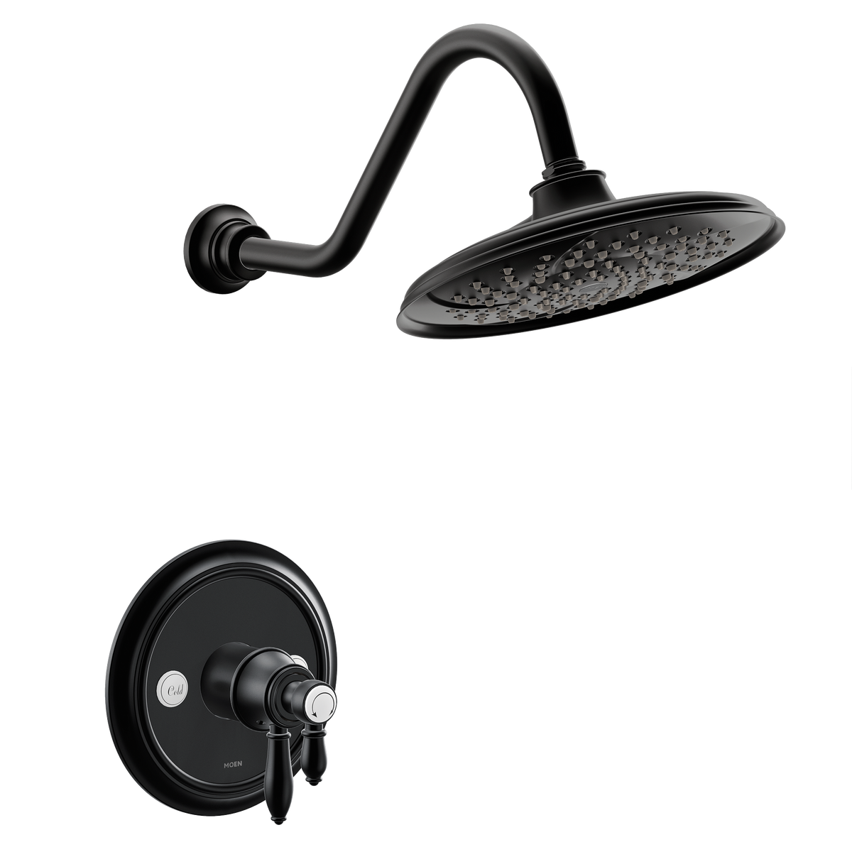Moen Weymouth M-CORE 4-Series Shower Only UTS43102EP in Matte Black (UTS43102EPBL)
