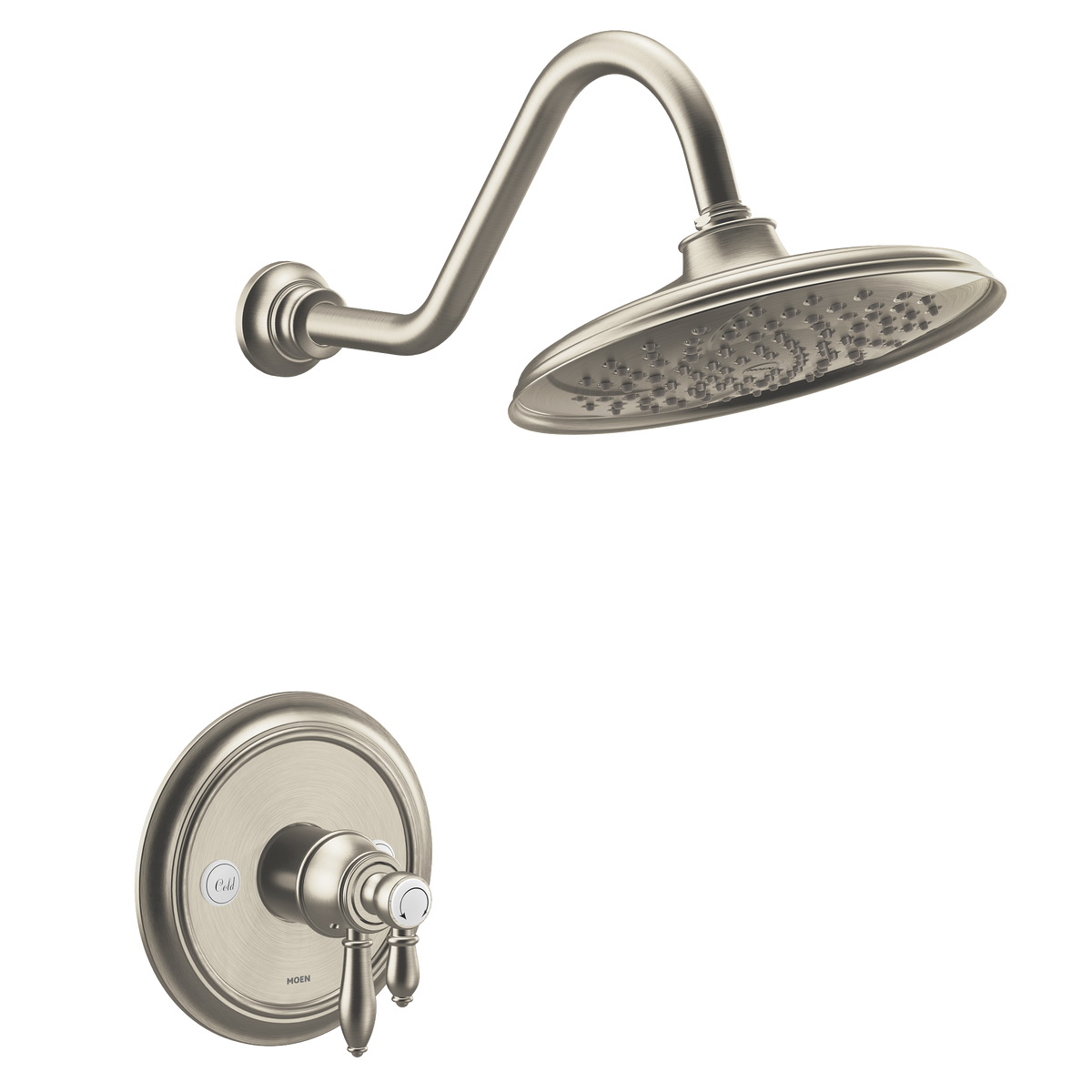 Moen Weymouth M-CORE 4-Series Shower Only UTS43102EP in Brushed Nickel (UTS43102EPBN)