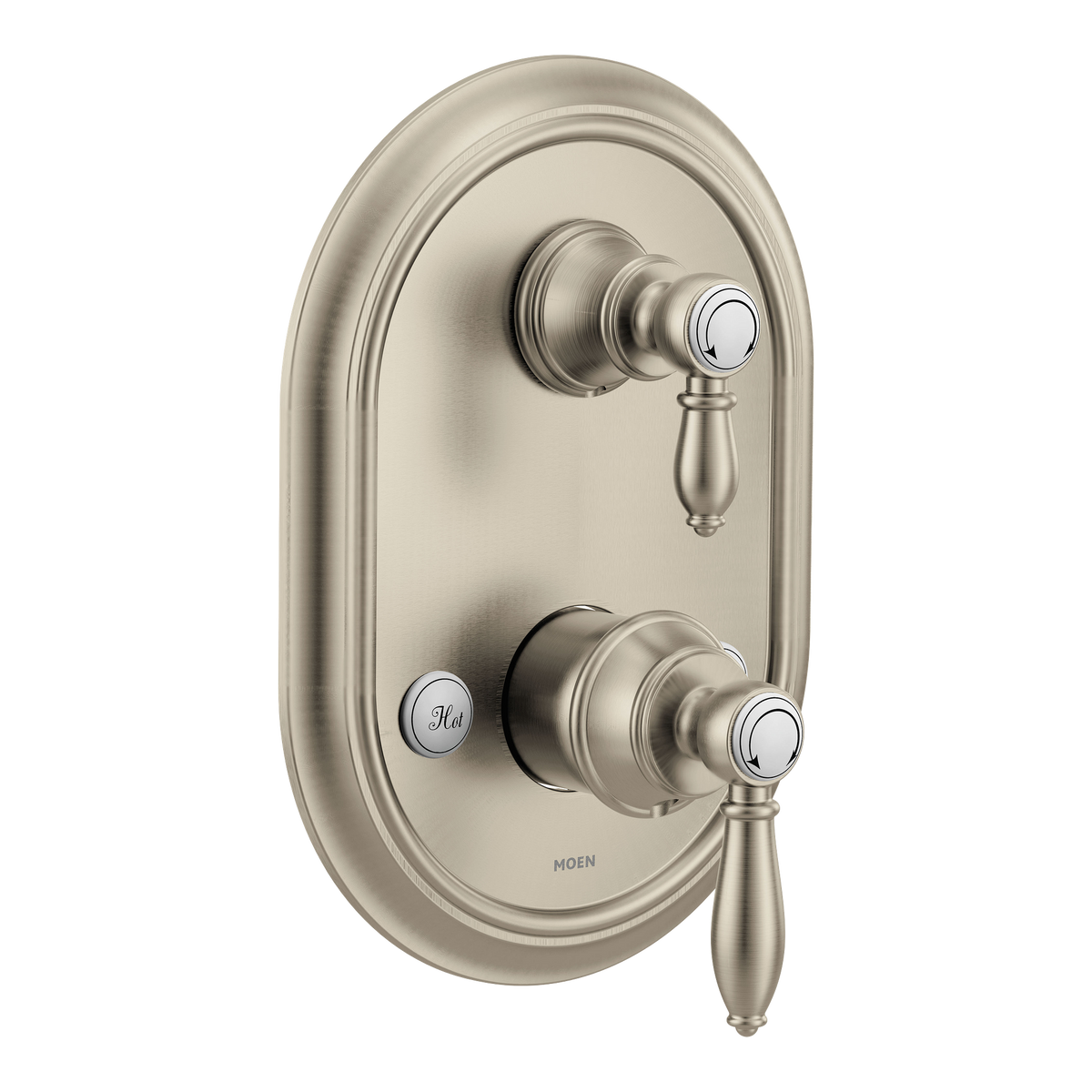 Moen Weymouth M-CORE 3-Series with Integrated Transfer Valve Trim UTS4311 in Brushed Nickel (UTS4311BN)