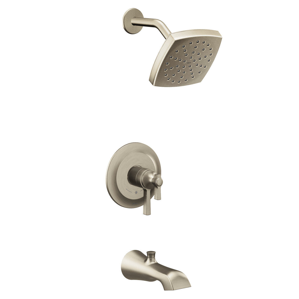 Moen Flara M-CORE 4-Series Eco-Performance Tub/Shower UTS4913EP in Brushed Nickel (UTS4913EPBN)