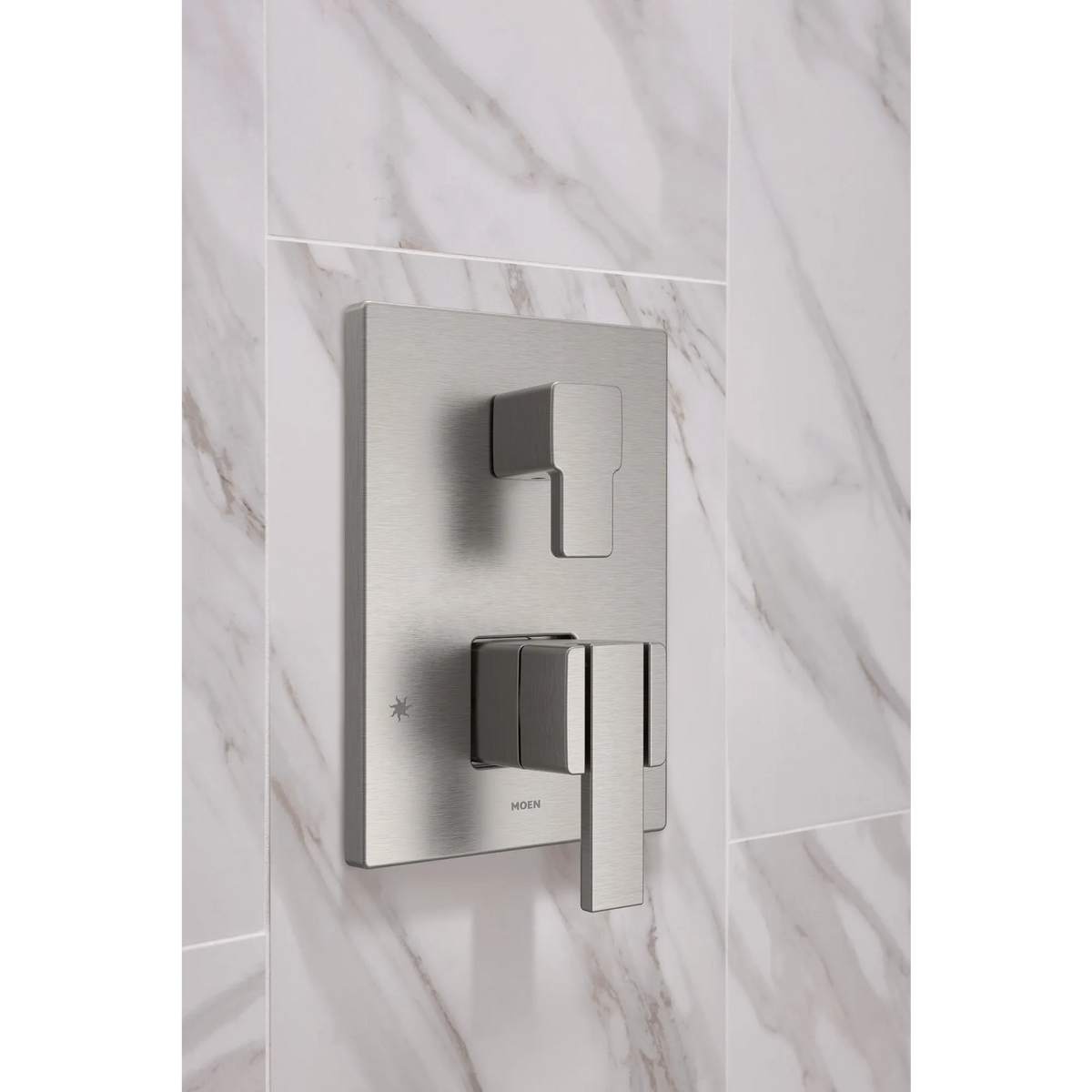 Moen 90 Degree M-CORE 3-Series with Integrated Transfer Valve Trim UTS9011 in Brushed Nickel (UTS9011BN) - view 2