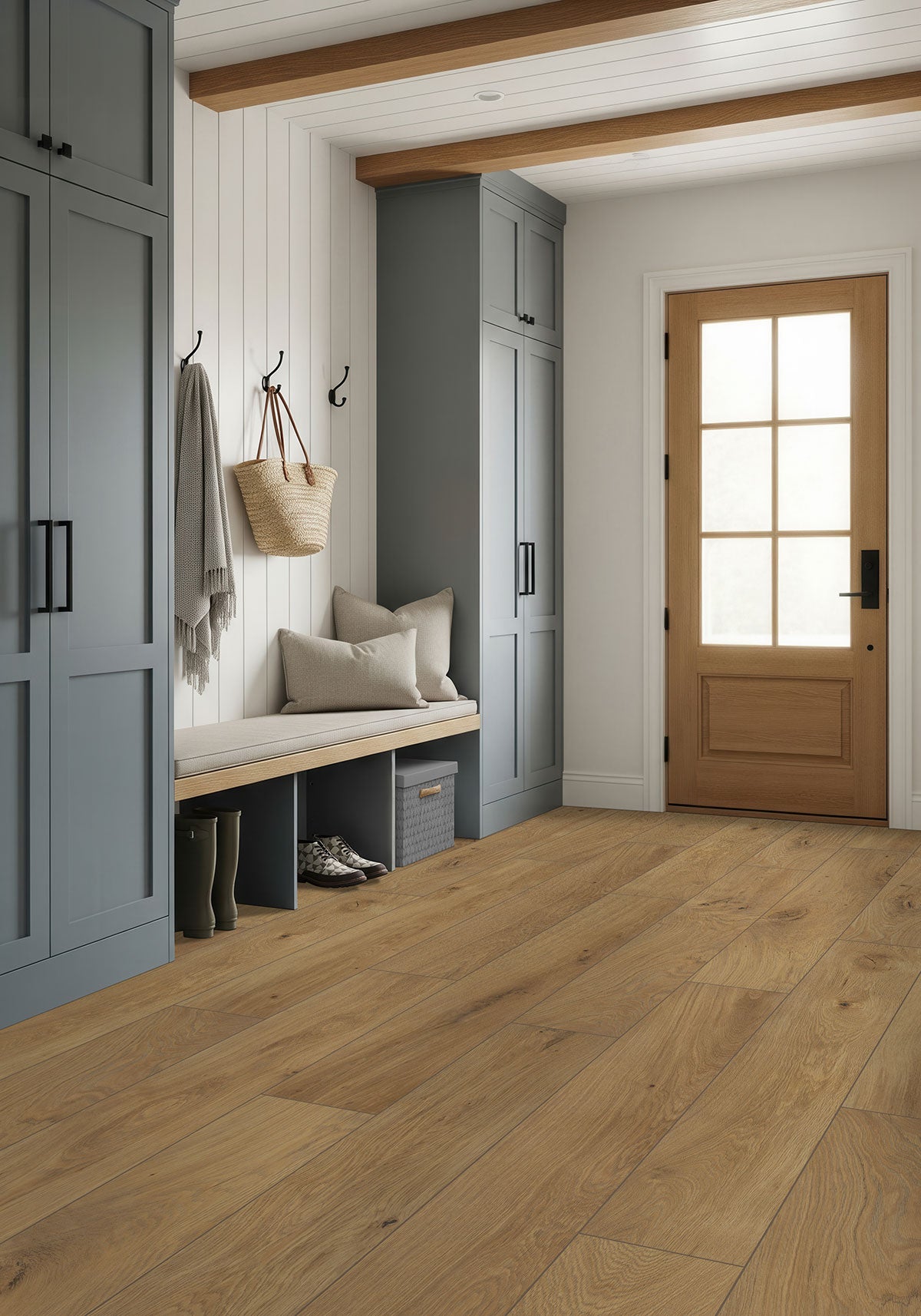 MSI Valgrande Quercia 10 x 62 Matte Porcelain tile (NVALQUE1062-3D) – MSI room scene (entryway)