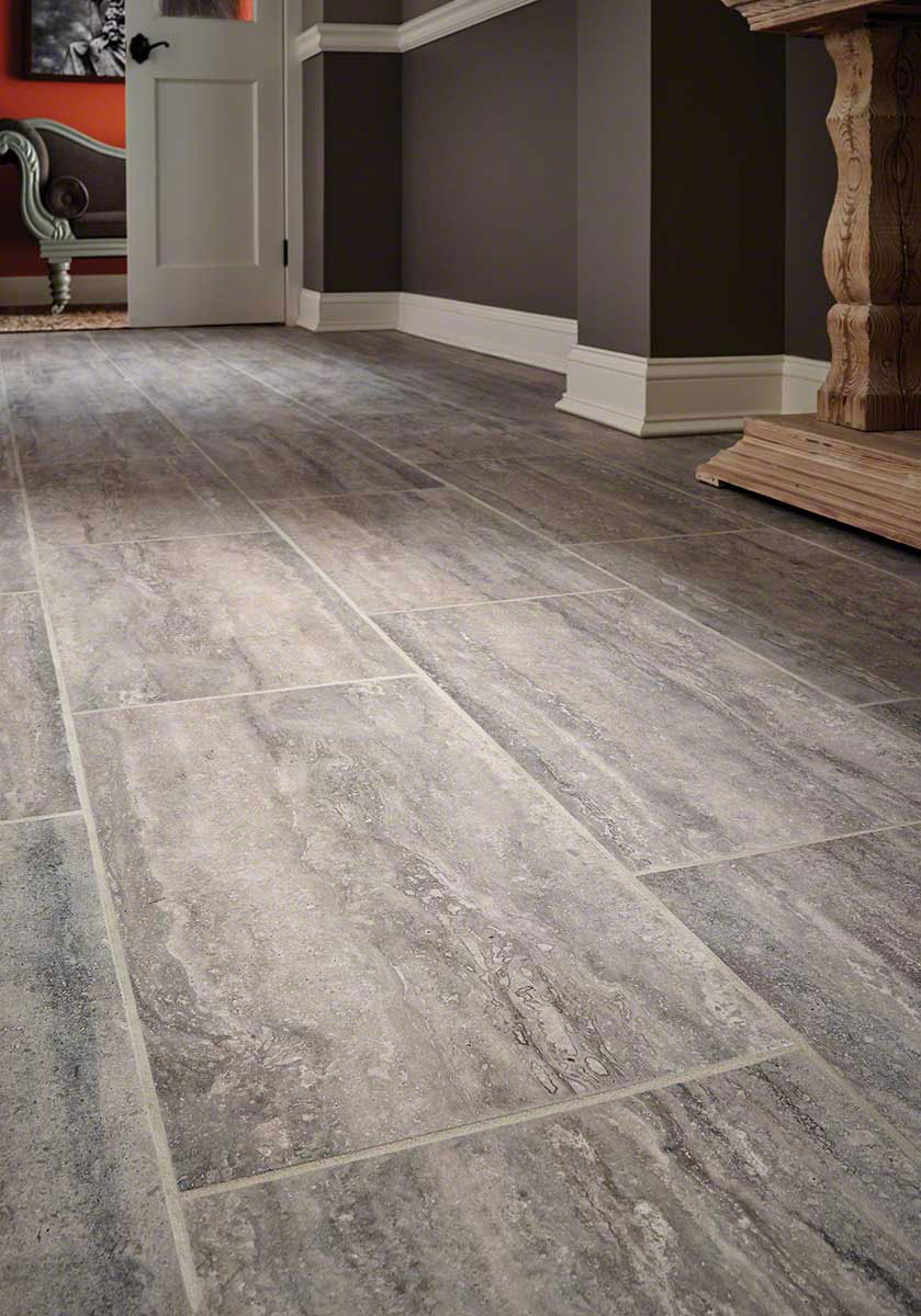 MSI Veneto Gray 12 x 24 Polished Porcelain tile (NVENGRA1224P-N) – MSI room scene