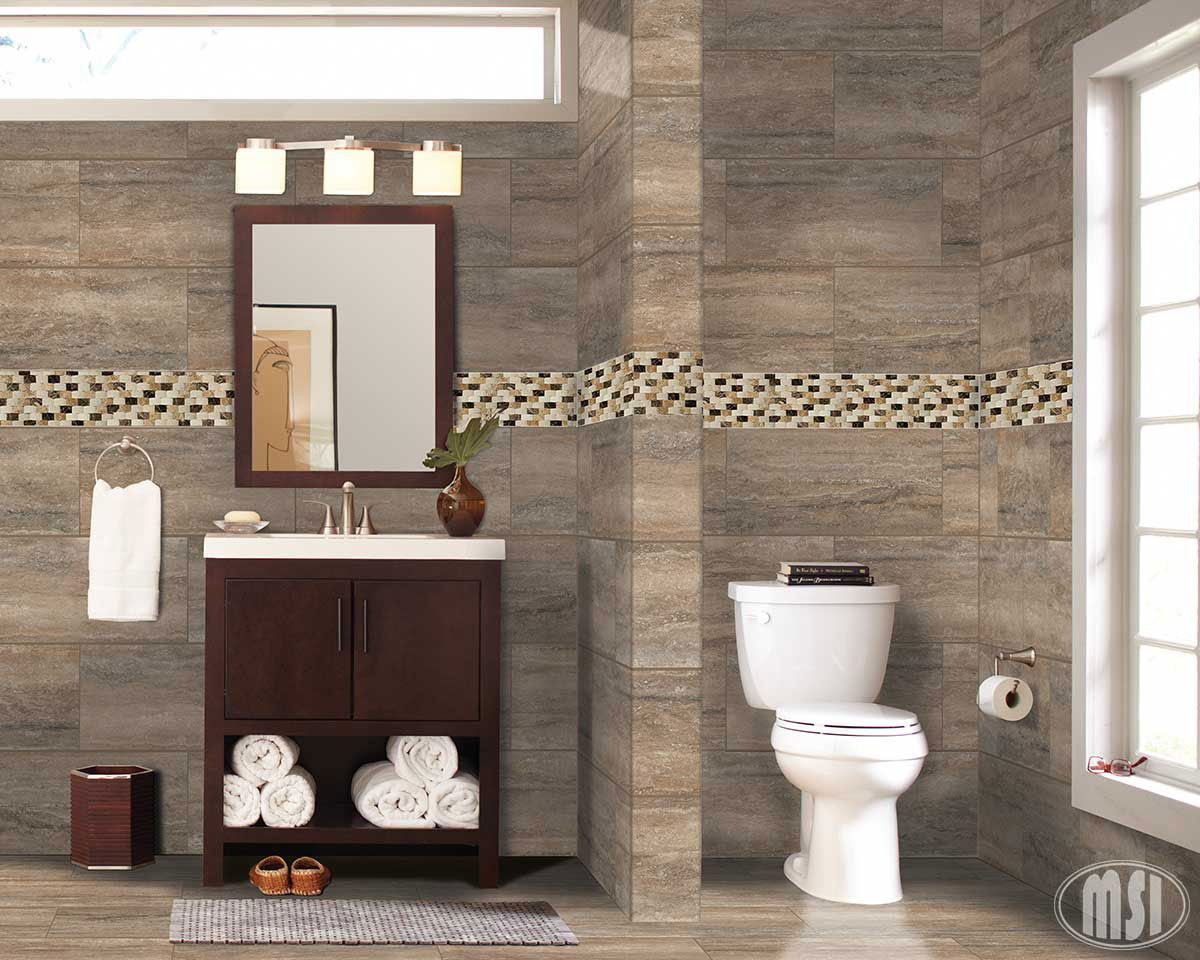 MSI Veneto Noce 12 x 24 Polished Porcelain tile (NVENNOC1224P-N) – MSI room scene