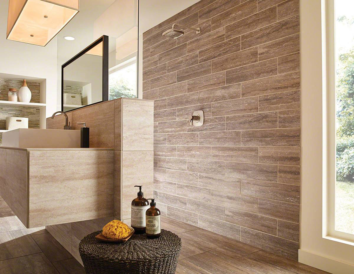 MSI Veneto Noce 2 x 2 Matte Porcelain mosaic (NVENENOC2X2) – MSI room scene