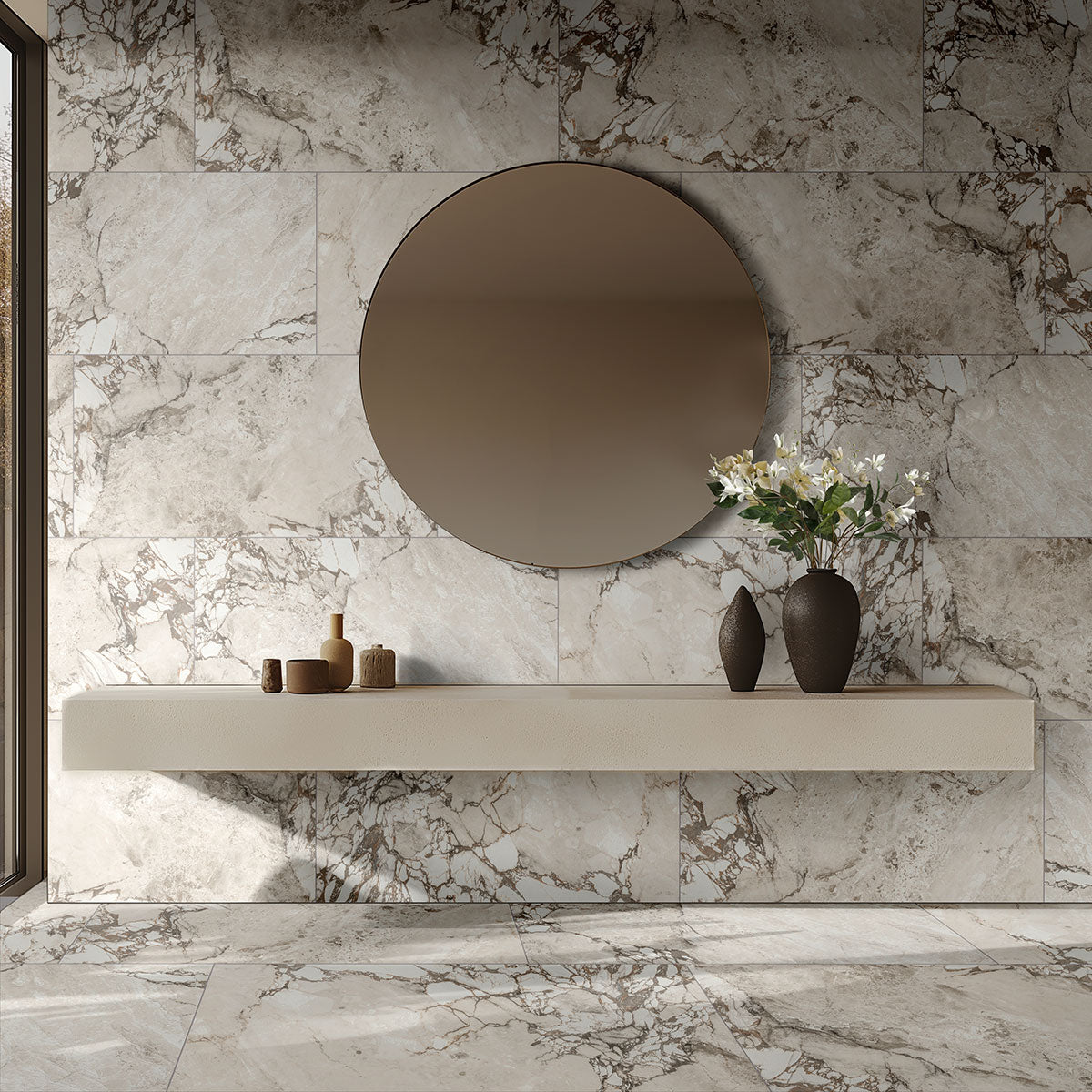 MSI Via Stazione 24 x 48 Matte Porcelain tile (NWGVIASTA2448) – MSI room scene (bathroom)