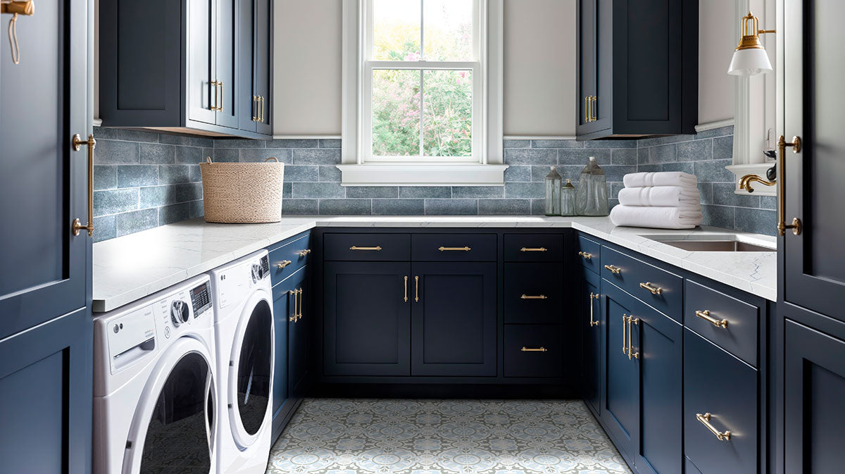 MSI Village Tildes 4 x 12 Matte Ceramic tile (NWGVILTIL4X12) – MSI room scene (laundry room)