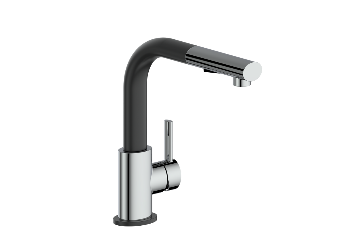 Vogt Amade Kitchen Faucet - Chrome/Matte Black