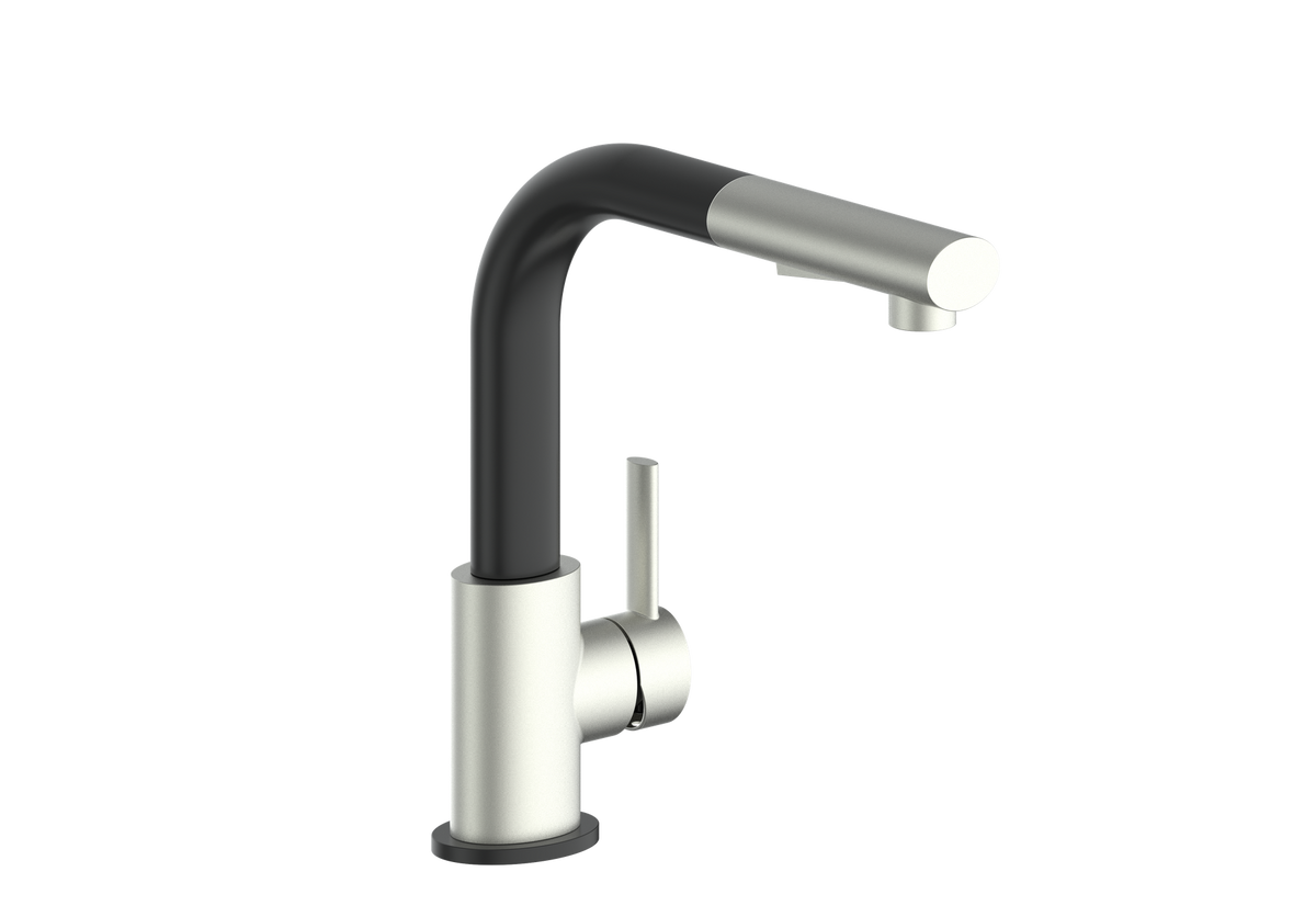 Vogt Amade Kitchen Faucet - Brushed Nickel/Matte Black