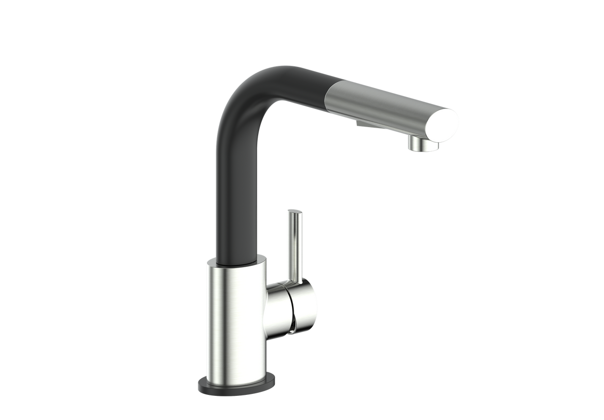 Vogt Amade Kitchen Faucet - Stainless Steel/Matte Black