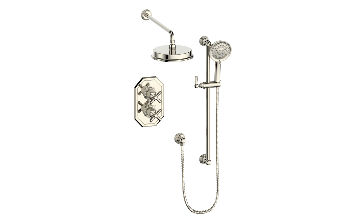 Vogt Carinthia 2-Way TH Shower Kit - Cross Handle (C3) / Polished Nickel