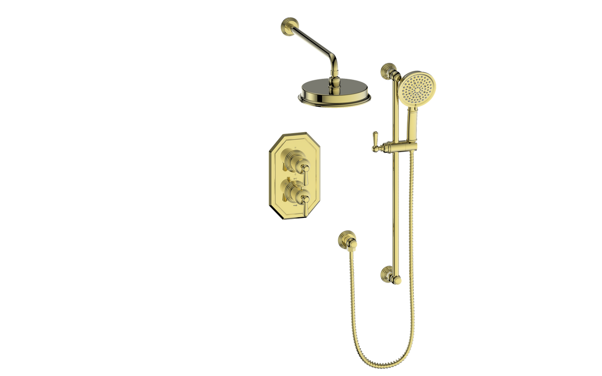 Vogt Carinthia 2-Way TH Shower Kit - Lever Handle (C1) / Brushed Gold