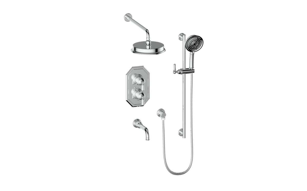 Vogt Carinthia 3-Way TH Shower Kit - Octagonal Handle (C2) / Chrome
