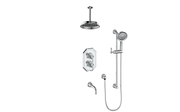 Vogt Carinthia 3-Way TH Shower Kit with 6" Ceiling Arm - Lever Handle (C1) / Chrome
