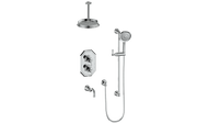 Vogt Carinthia 3-Way TH Shower Kit with 6" Ceiling Arm - Lever Handle (C1) / Chrome